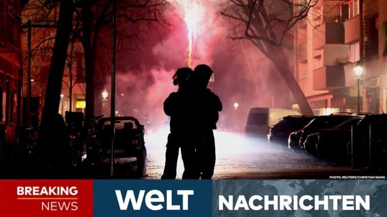 Berlin: New Year’s Eve Disturbances! Firecrackers and rockets aiming at police! Over 300 arrests | WELT LIVE