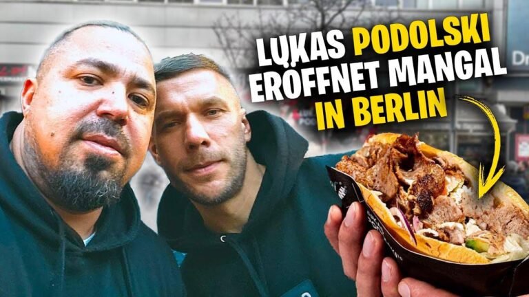 Lukas Podolski opens Döner Test in Berlin.