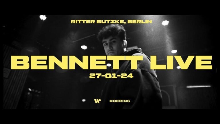 BENNETT performs live at Ritter Butzke Berlin in a full set.